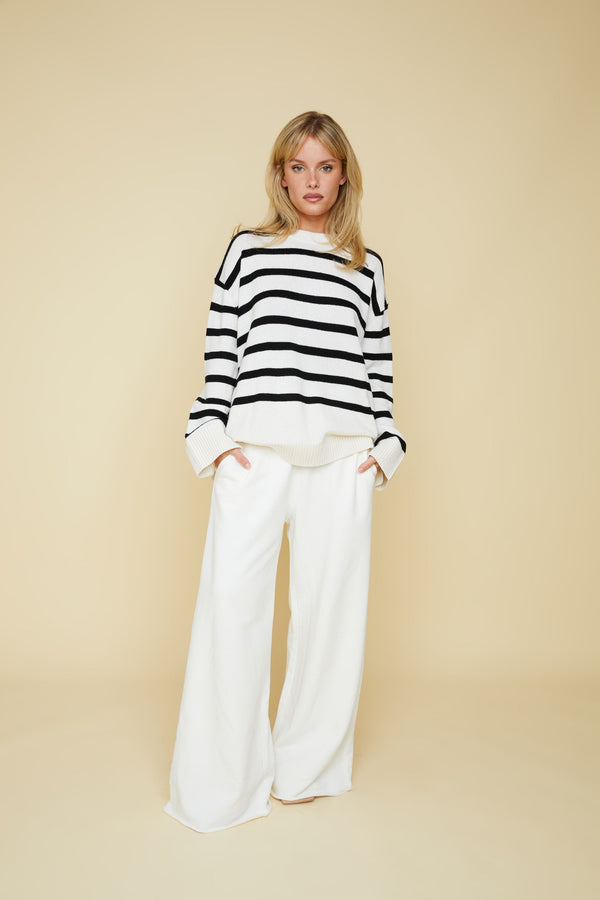 Line Of Oslo Rollo Sweatpants Sweat pant Creme 091