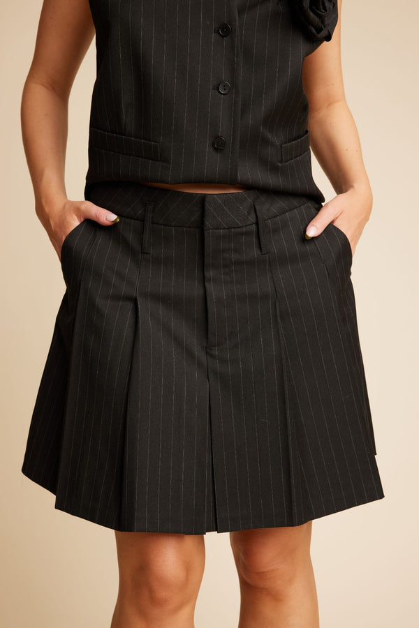 Line Of Oslo School Stripe Skirt Skirt As is 136