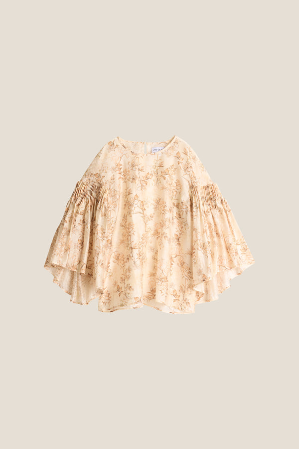 Line Of Oslo Sienna Flower Top Blouse Nude 062