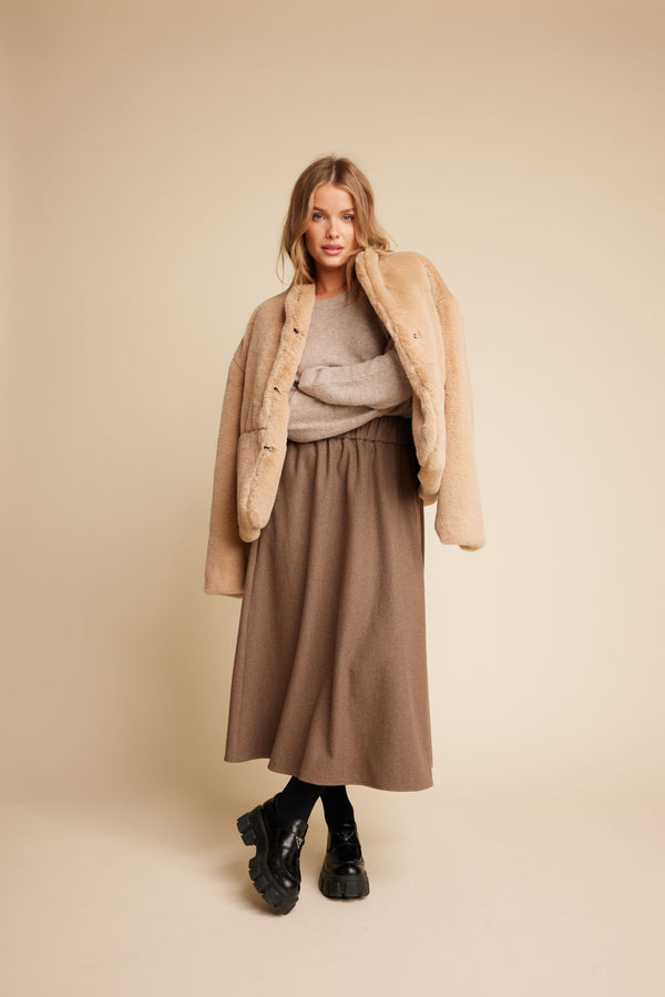 Line Of Oslo Snow Jacket Jacket outerwear Camel 061