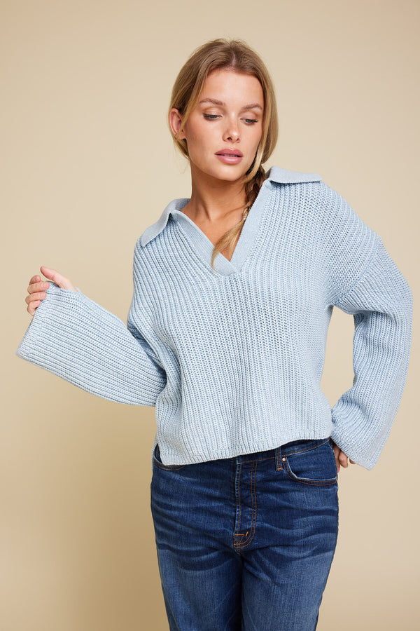 Line Of Oslo Sophie SS24 Sweater Knitted sweater Blue 066