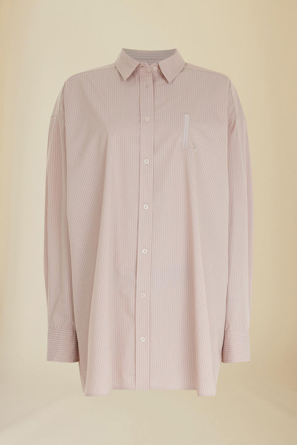 Line Of Oslo Stella Stripe Shirt Shirt Latte