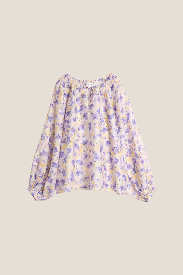 Line Of Oslo Tessa Print Top Blouse Yellow 060