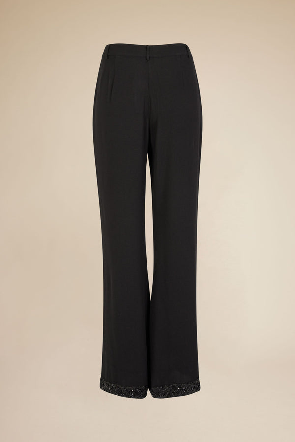 Line Of Oslo Winger Sequins Trousers Trouser Black 097