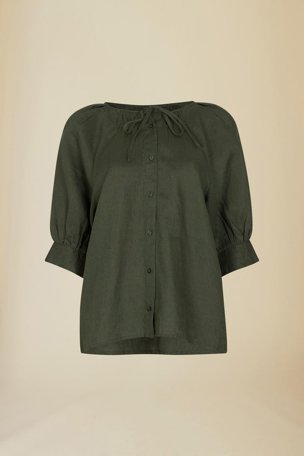 Line Of Oslo Wyatt Blouse Blouse Army 119