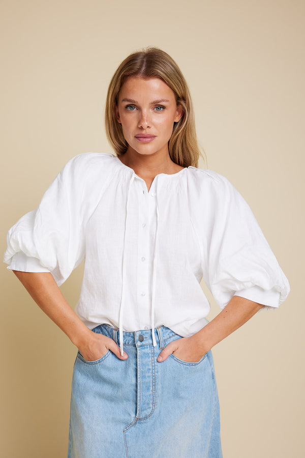 Line Of Oslo Wyatt Blouse Blouse White 001
