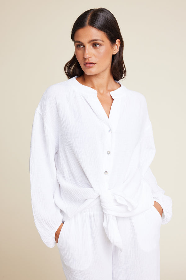 Line Of Oslo Yoko Sweater Top White 001