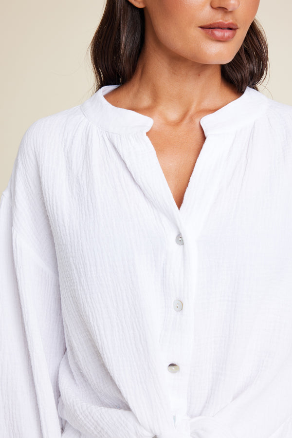 Line Of Oslo Yoko Sweater Top White 001