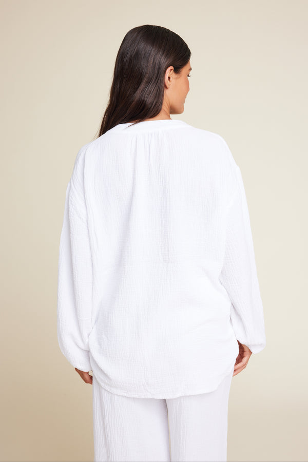 Line Of Oslo Yoko Sweater Top White 001