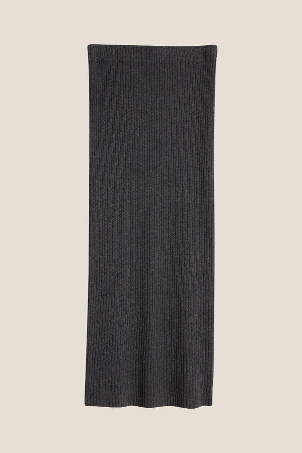 Line Of Oslo Zelda Skirt Knitted skirt Antracite 004