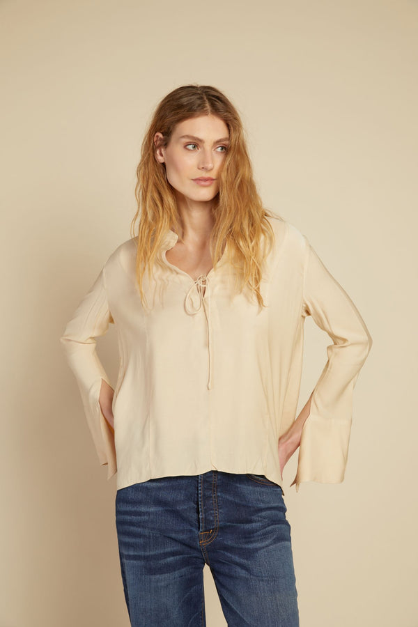 Elena Solid Blouse