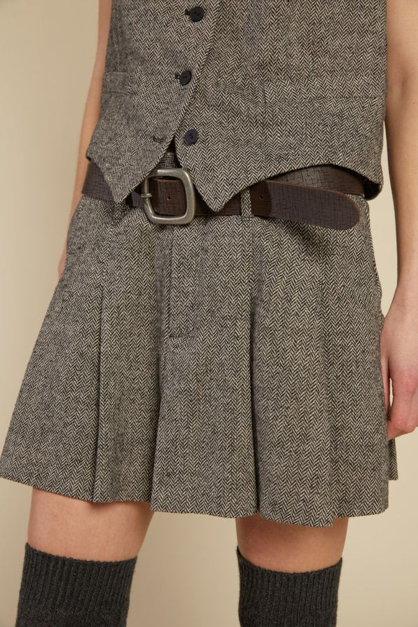 School Tweed Skirt