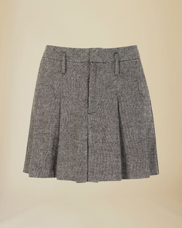 School tweed skjørt