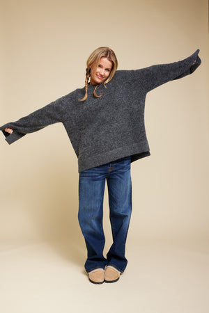 Line Of Oslo Adam Sweater Knitted sweaters Antracite 004