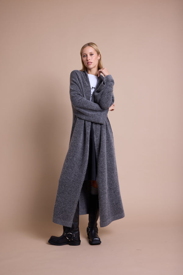 Line Of Oslo Alba Cardigan Cardigan Antracite 004