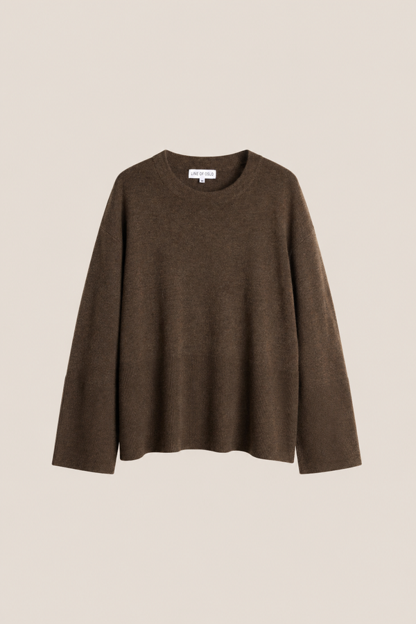 Line Of Oslo Andrea Round Genser  Brown 063
