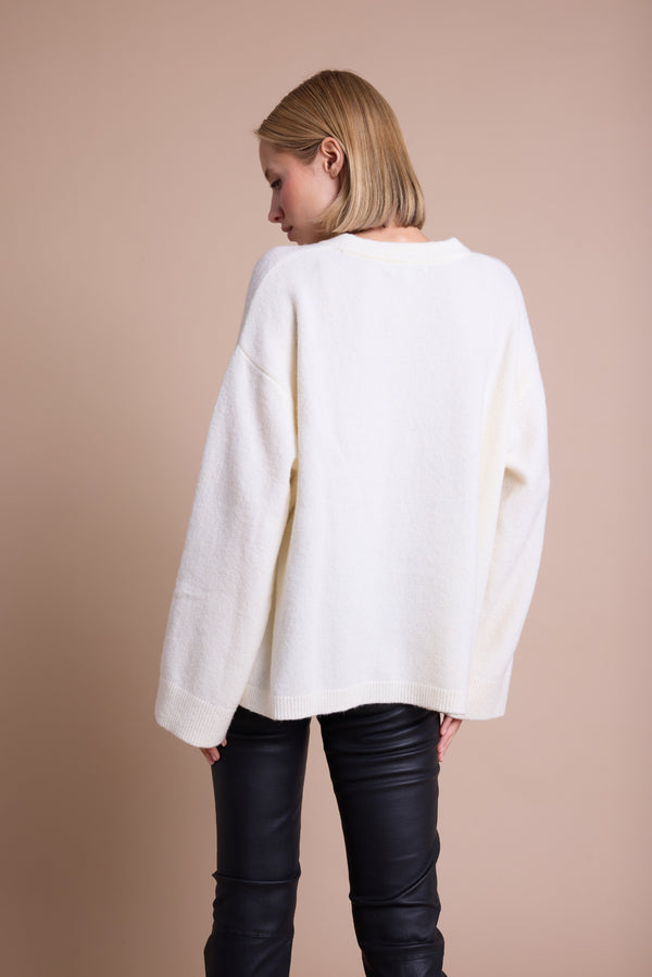 Line Of Oslo Andrea Round Jacquard Genser  Creme/Grey/Antracite 201
