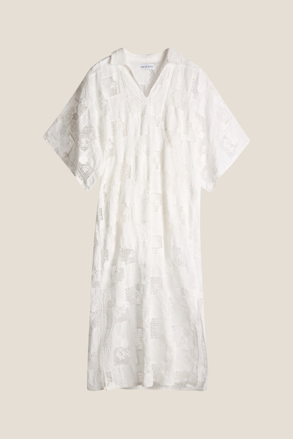 Line Of Oslo Anne Lace Dress Dress White 001