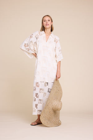 Line Of Oslo Anne Lace Dress Dress Sand 069