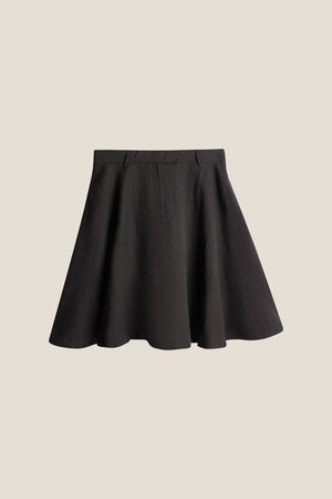 Line Of Oslo Aslaug Linen Skirt Skirt Black 097