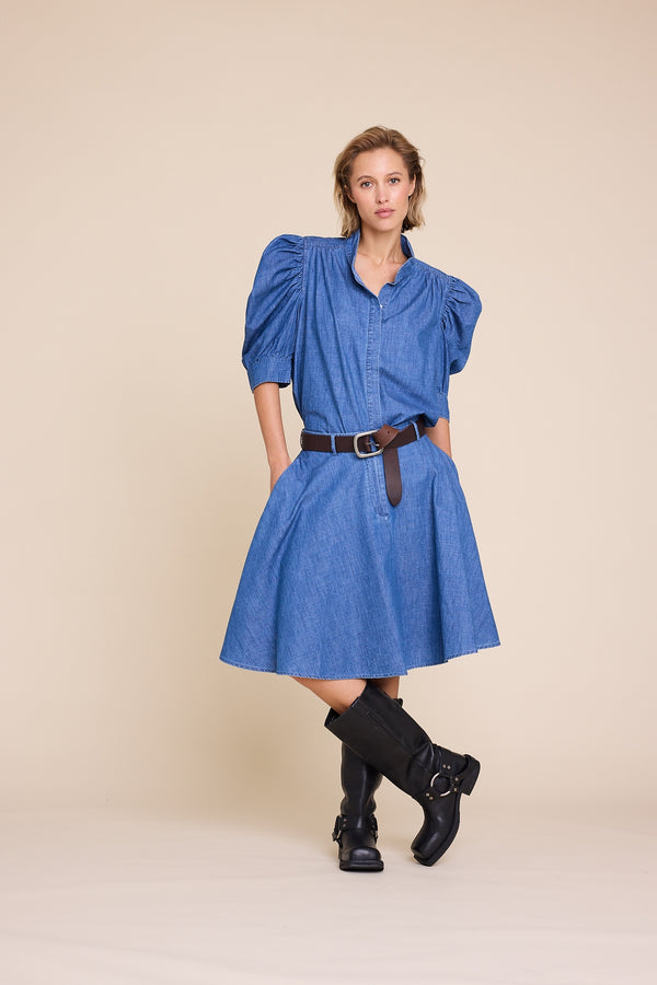 Line Of Oslo Aslaug Denim Skirt Skirt Dark denim