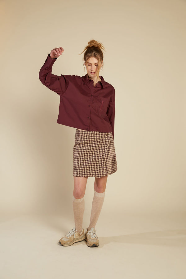 Line Of Oslo Belle Boucle Skirt Skirts Brown 063