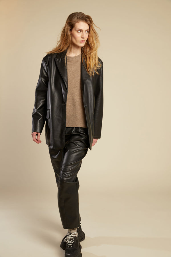 Line Of Oslo Ben Leather Trousers Trousers As is 136