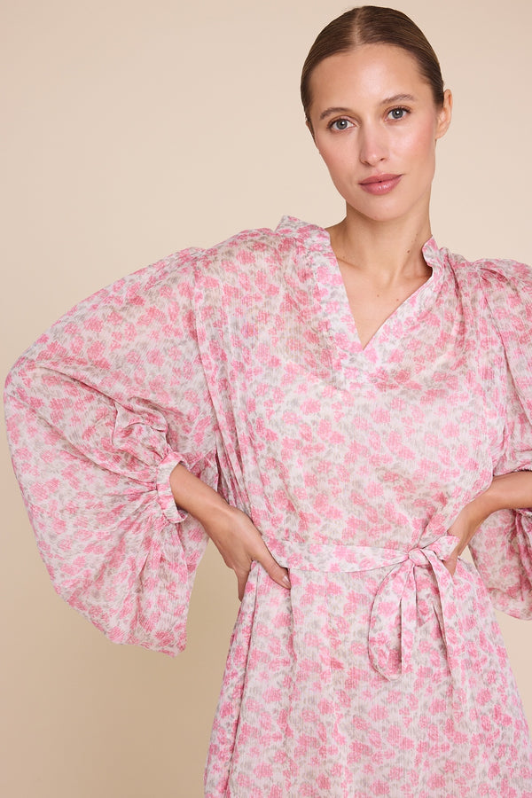 Line Of Oslo Billy Flower Dress Dress Pink 002