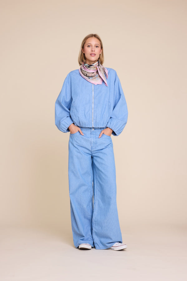 Line Of Oslo Bomber Denim Jacket Jacket Light denim