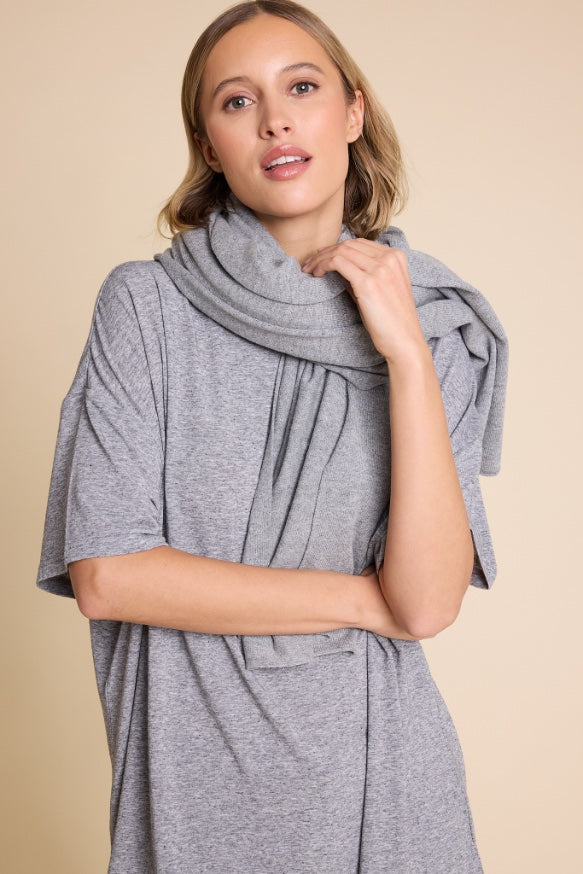 Line Of Oslo Bownie T-shirt T-shirt Grey Melange 006