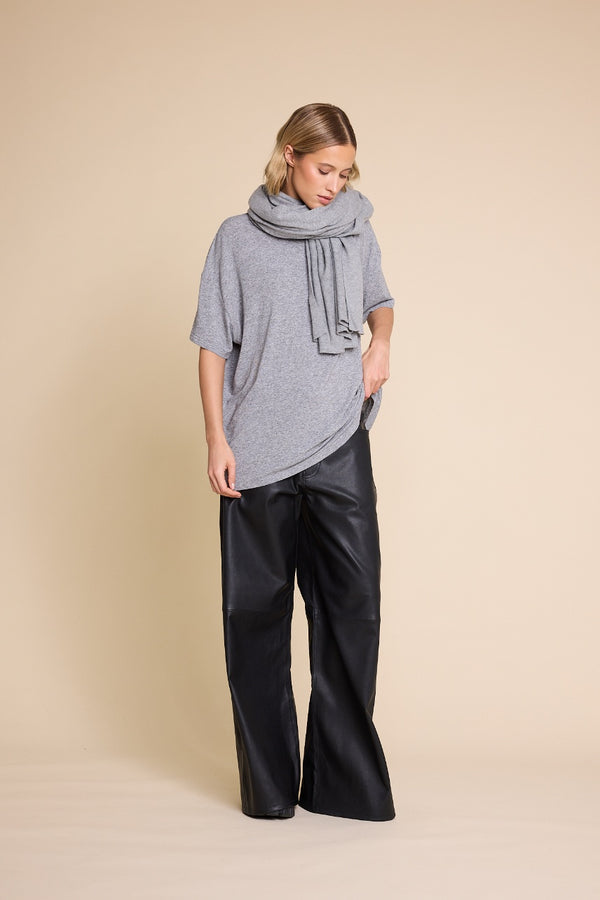Line Of Oslo Bownie T-shirt T-shirt Grey Melange 006