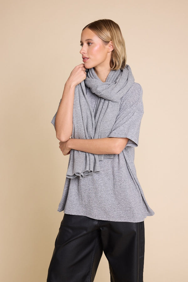 Line Of Oslo Bownie T-shirt T-shirt Grey Melange 006