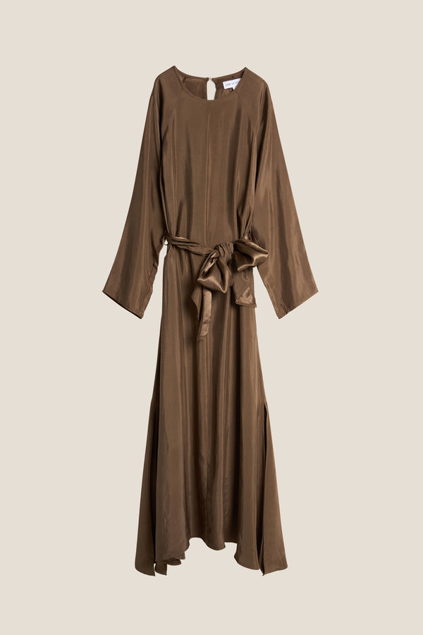Line Of Oslo Bridget Long Dress Dress Brown 063