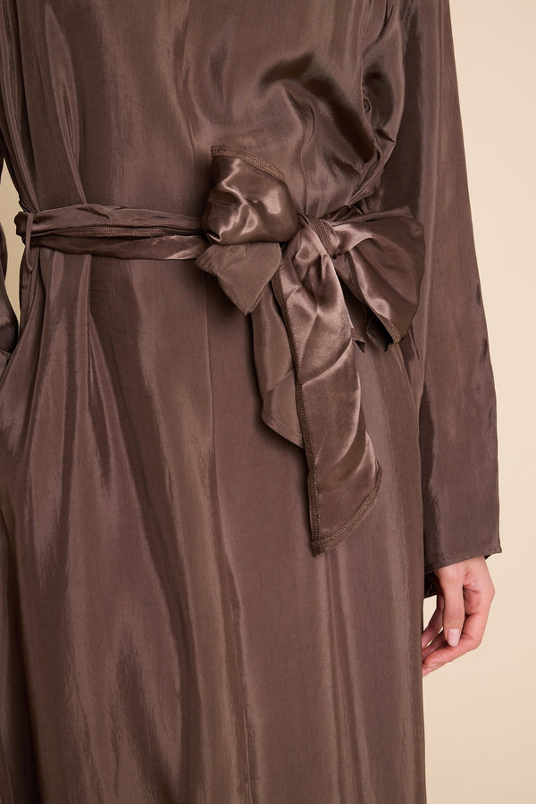 Line Of Oslo Bridget Long Dress Dress Brown 063