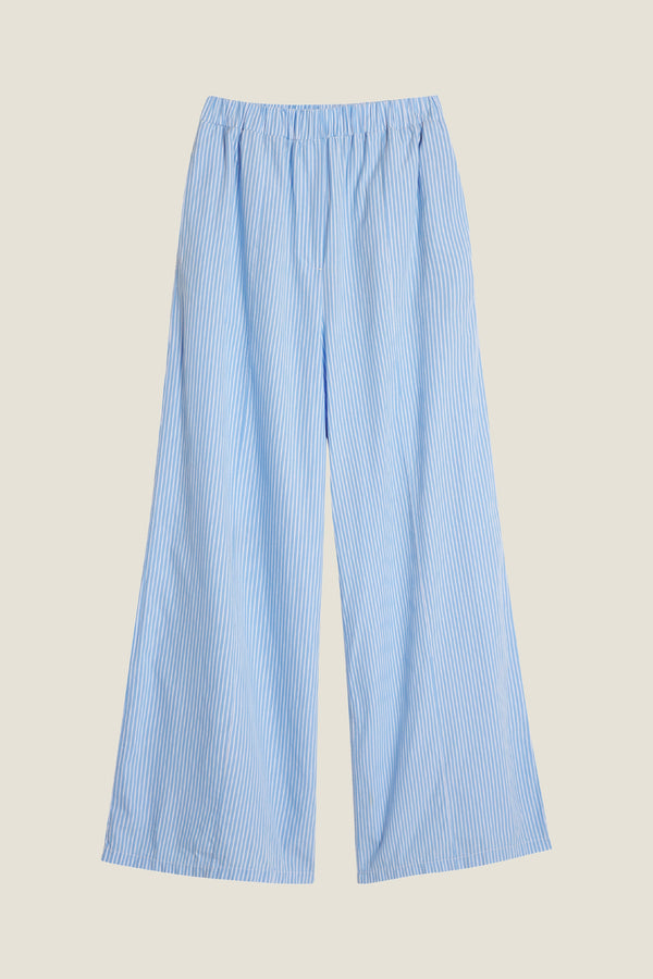 Line Of Oslo Bud Stripe Trousers Trouser Light Blue 003