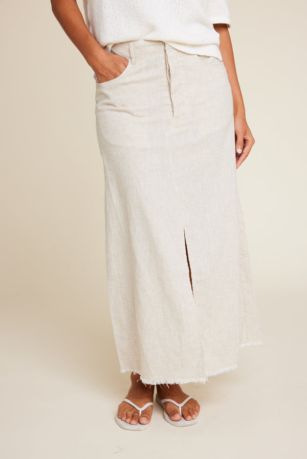 Line Of Oslo Buffalo Skirt Skirt Sand 069