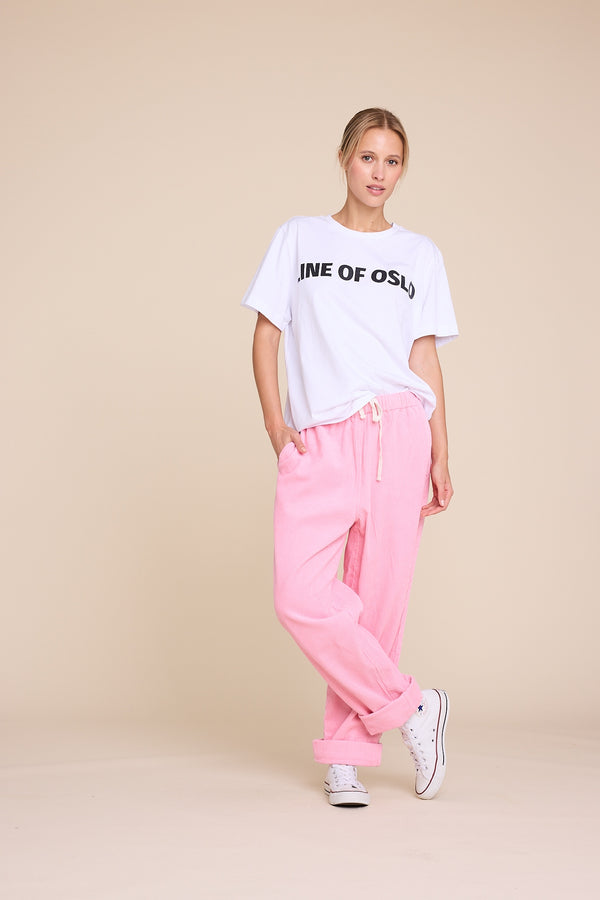 Line Of Oslo Chip cord Trouser Pink 002