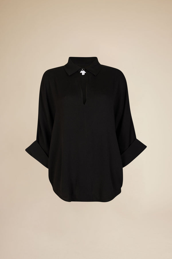 Line Of Oslo Classy Blouse Blouse Black 097