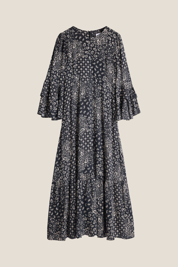 Line Of Oslo Daughter Paisley Kjole Dress As is 136