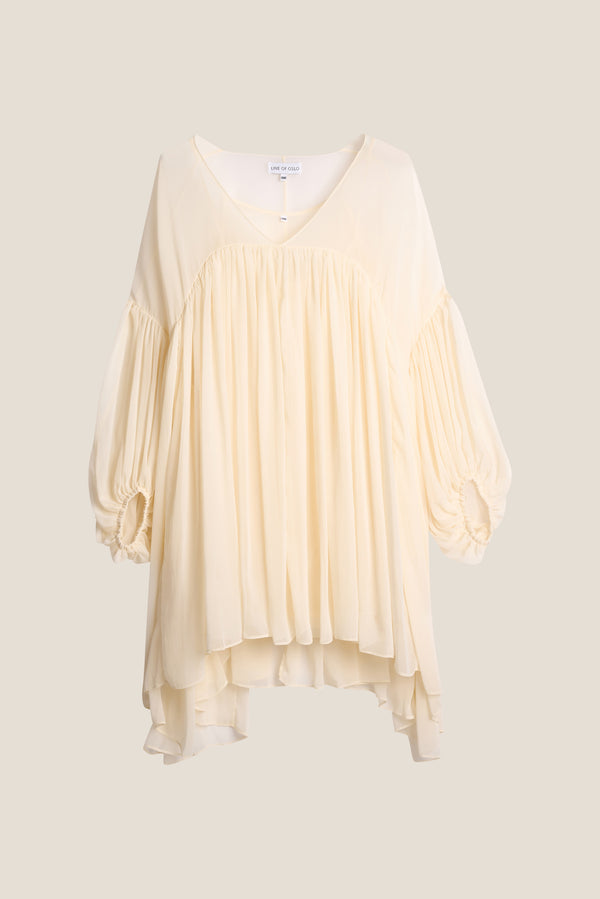 Line Of Oslo Dawn Solid Dress Dress Creme 091