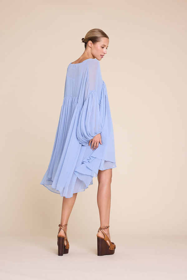 Line Of Oslo Dawn Solid Dress Dress Light Blue 003