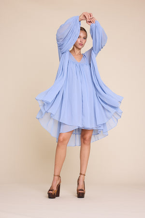 Line Of Oslo Dawn Solid Dress Dress Light Blue 003