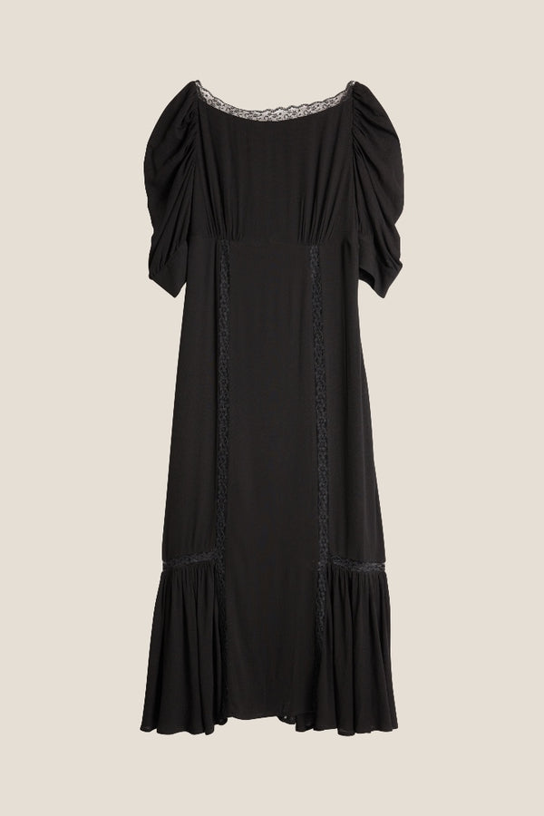 Line Of Oslo Dorothy Solid Dress Dress Black 097