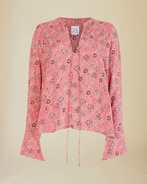 Line Of Oslo Elena Print Blouse Blouse As is 136