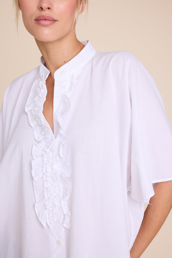 Line Of Oslo Ellie Cotton Blouse Blouse White 001