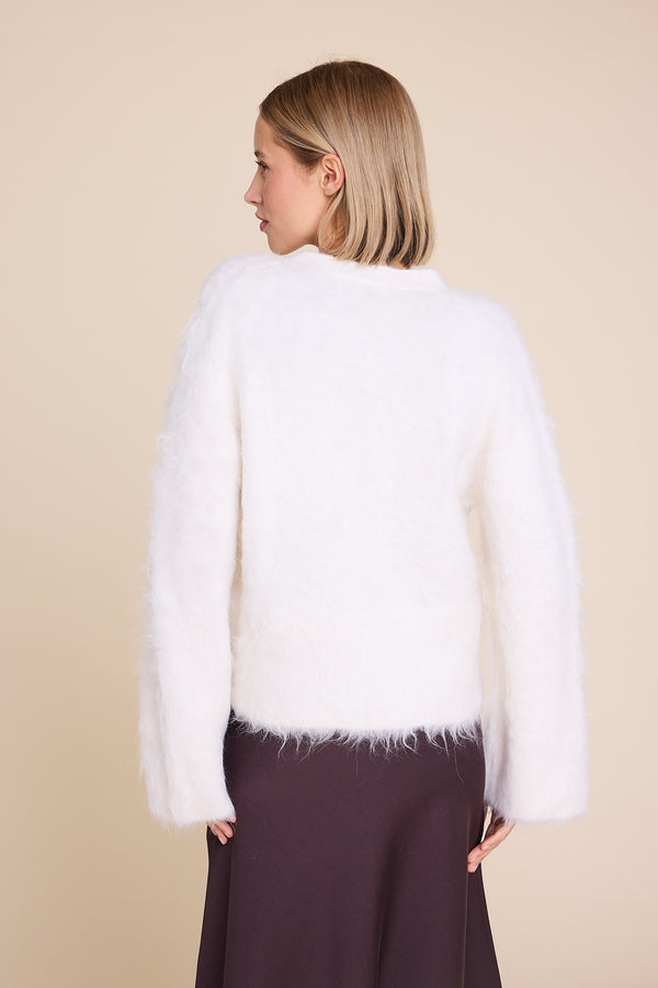 Line Of Oslo Elsa Cardigan Cardigan Creme 091