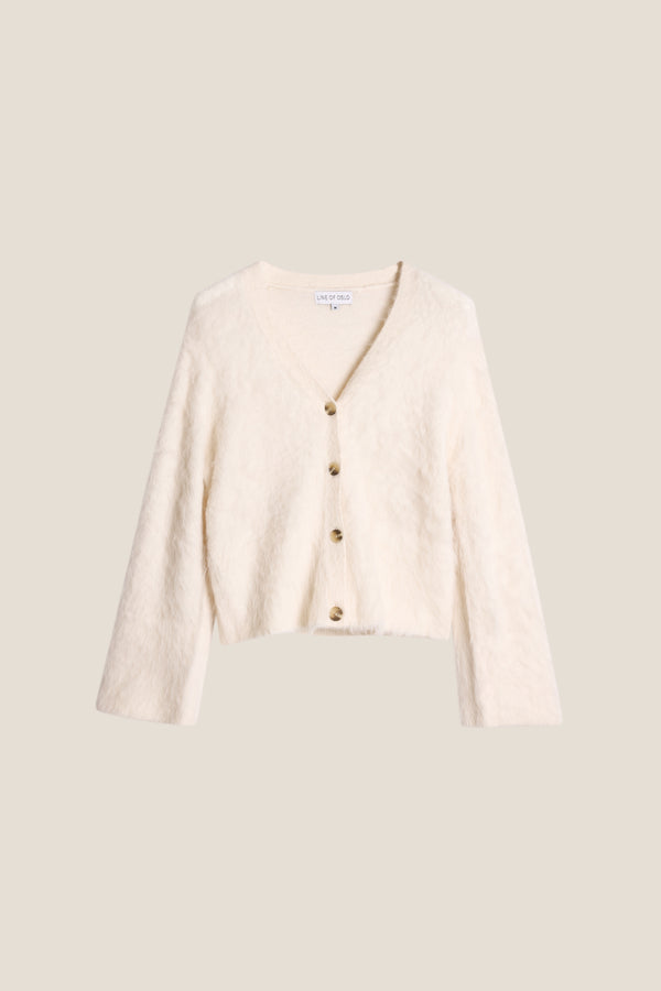 Line Of Oslo Elsa Cardigan Cardigan Creme 091