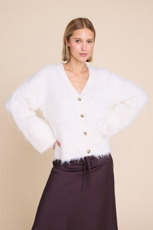Line Of Oslo Elsa Cardigan Cardigan Creme 091