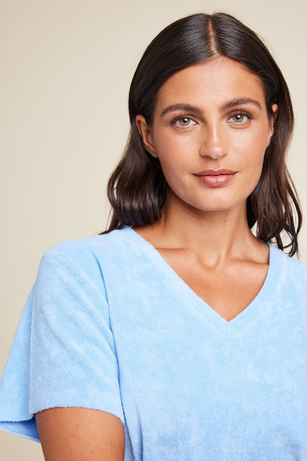 Line Of Oslo Elvis Solid Top Top Light Blue 003