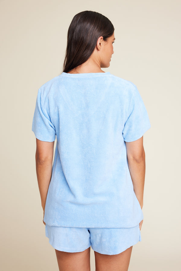 Line Of Oslo Elvis Solid Top Top Light Blue 003